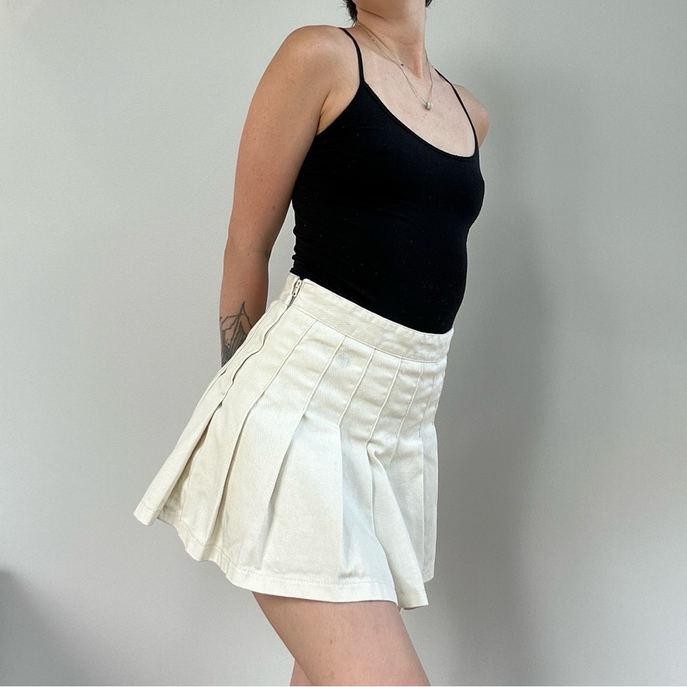 Vintage Pleated Mini Skirt